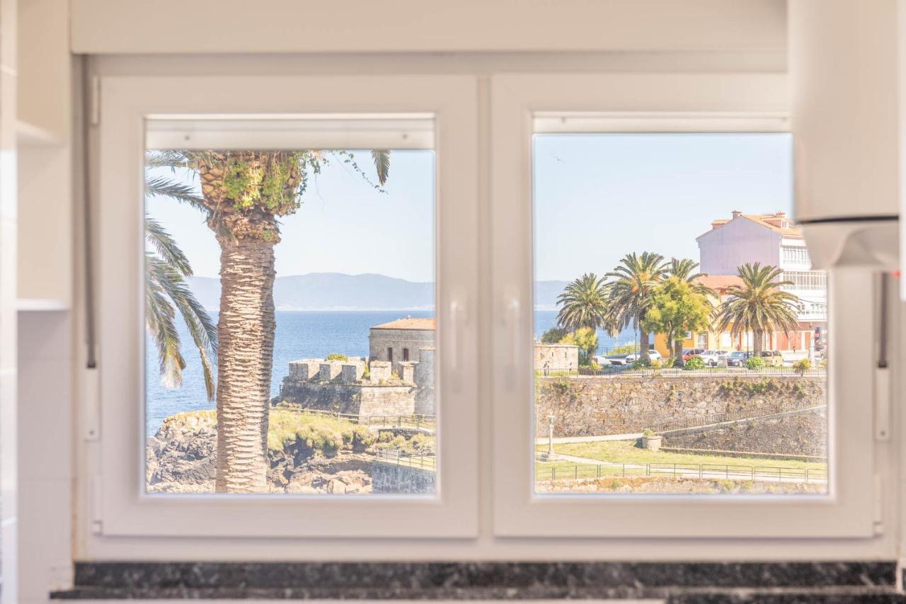 Ferienwohnung Apartamento Con Vistas Al Mar En Fisterra Exterior foto