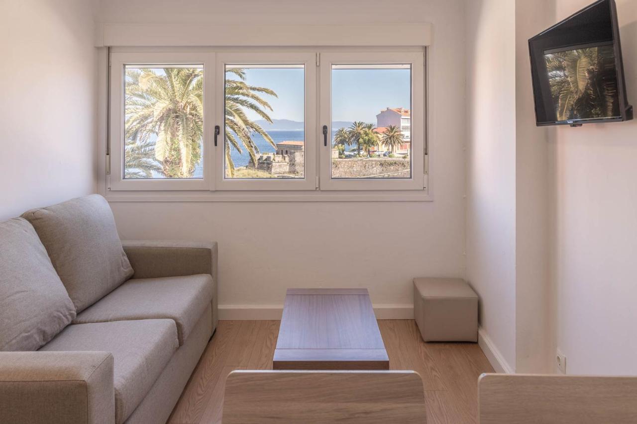 Ferienwohnung Apartamento Con Vistas Al Mar En Fisterra Exterior foto